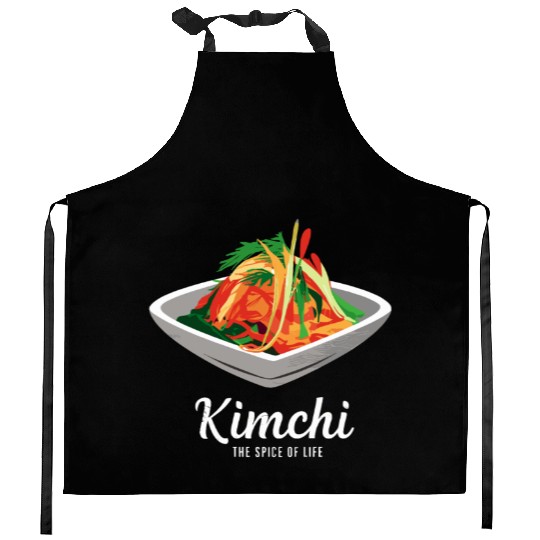 Kimchi The Spice of Life Korean Food Kitchen Aprons