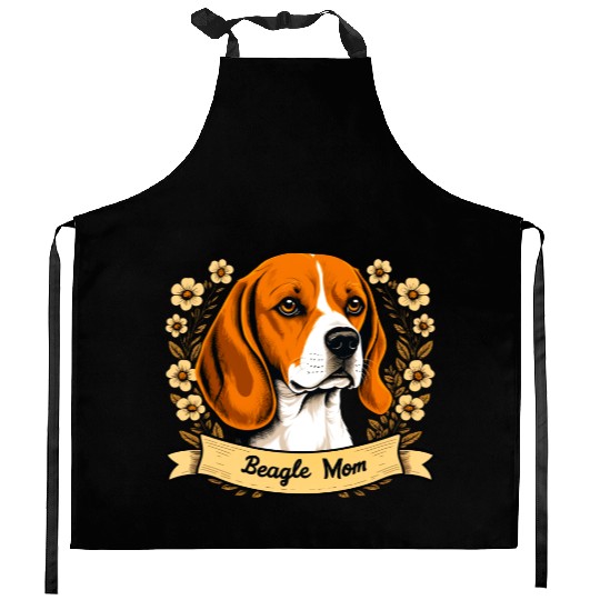 beagle mom Kitchen Aprons