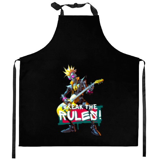 Rockstar Robot Design Kitchen Aprons