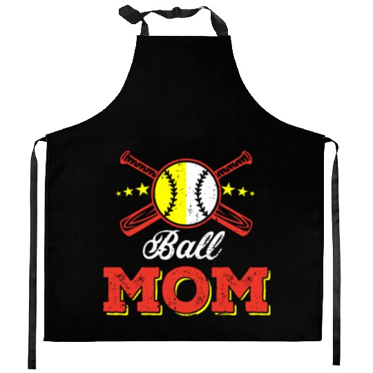 Softball Mom Funny Mommy Mother's Day Kitchen Aprons