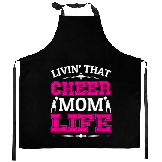 Living Cheer Mom Life Cheerleading Mother's Day Kitchen Aprons