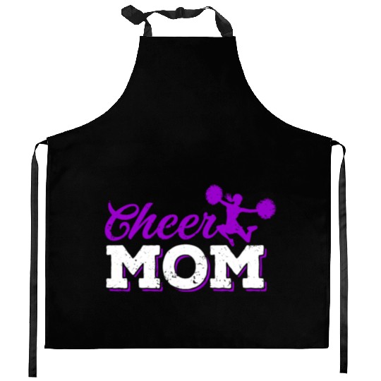 Cheer Mom Funny Cheerleading Mommy Mother's Day Kitchen Aprons