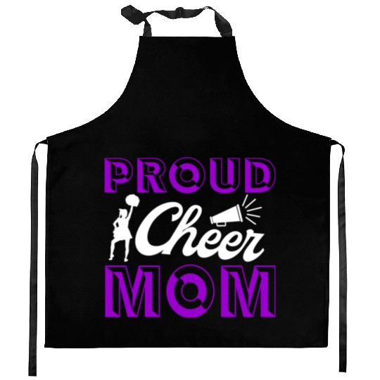 Proud Cheer Mom Cheerleading Mommy Mother's Day Kitchen Aprons