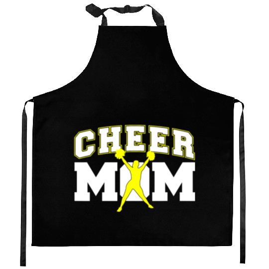 Cool Cheer Mom Art For Women Cheerleader Kitchen Aprons