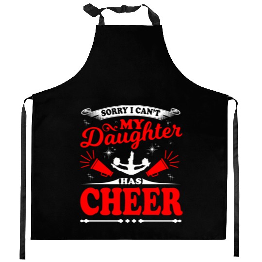 My Daughter Cheer Mom Cheerleading Mother's Day Kitchen Aprons