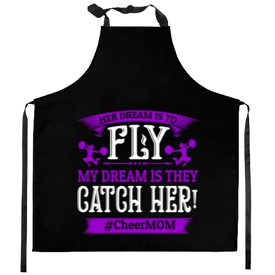 Dream Cheer Mom Cheerleading Mommy Mother's Day Kitchen Aprons