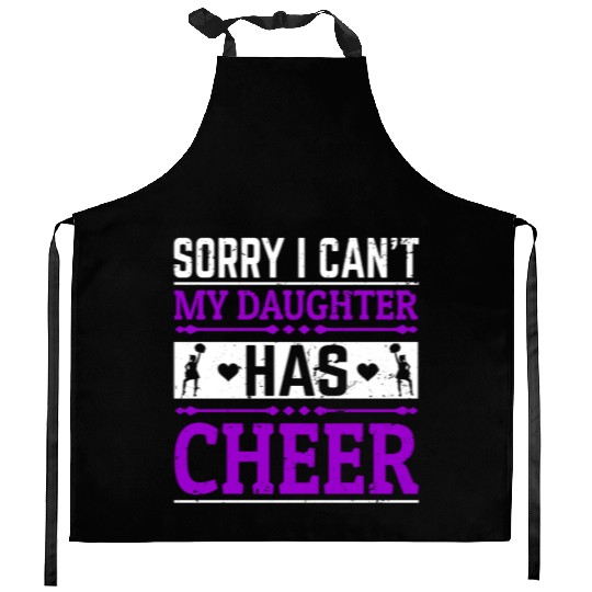 My Daughter Cheer Mom Cheerleading Mother's Day Kitchen Aprons