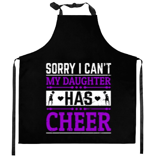 My Daughter Cheer Mom Cheerleading Mother's Day Kitchen Aprons
