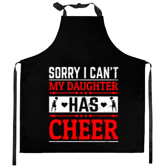 My Daughter Cheer Mom Cheerleading Mother's Day Kitchen Aprons