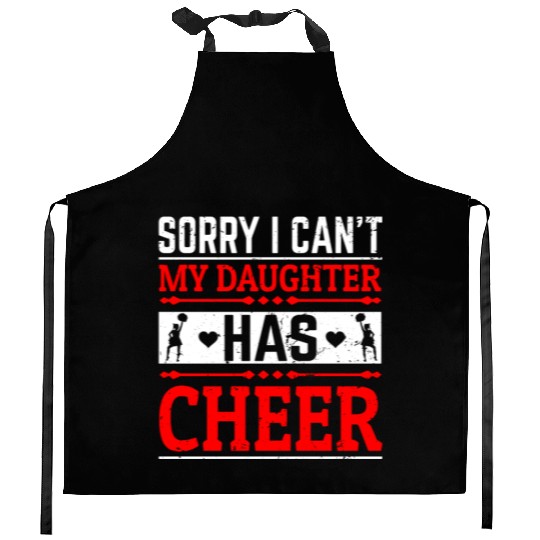 My Daughter Cheer Mom Cheerleading Mother's Day Kitchen Aprons