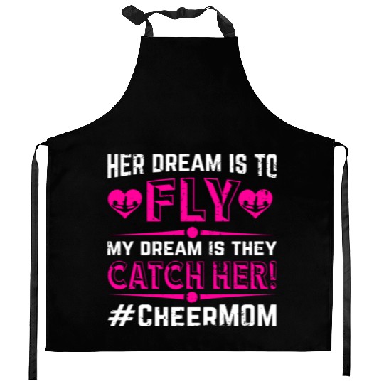 Dream Cheer Mom Cheerleading Mommy Mother's Day Kitchen Aprons