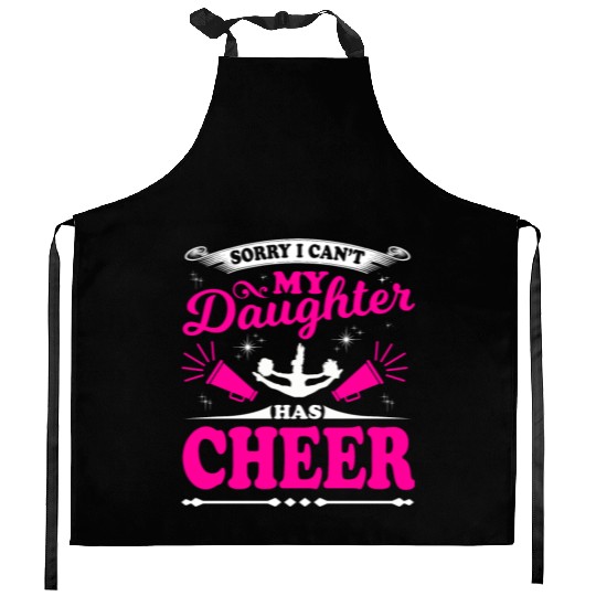My Daughter Cheer Mom Cheerleading Mother's Day Kitchen Aprons