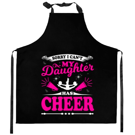 My Daughter Cheer Mom Cheerleading Mother's Day Kitchen Aprons