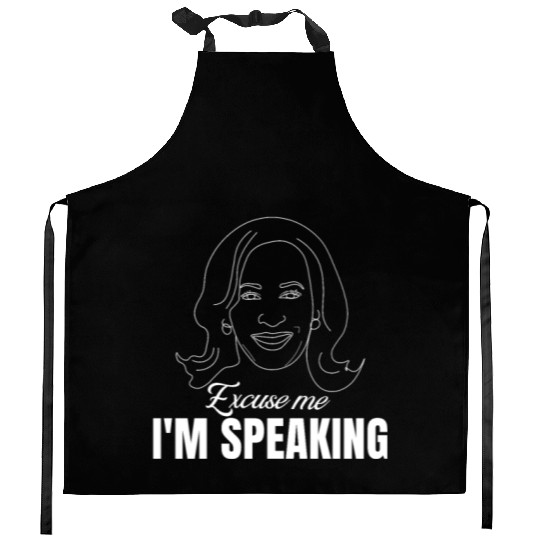 I'm Speaking, Kamala Harris Quote Kitchen Aprons