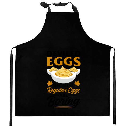 Funny Deviled Eggs Designs For Deviled Egg Lover Kitchen Aprons