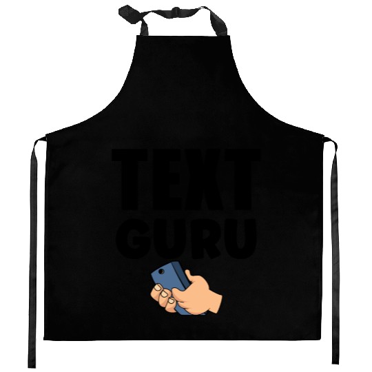 Text Guru Text Gift V2, Typography Art, Kitchen Aprons