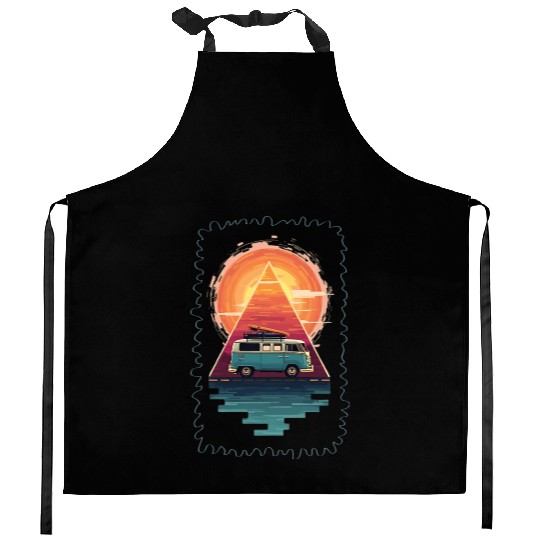 Adventure Awaits Fun Camping Kitchen Aprons
