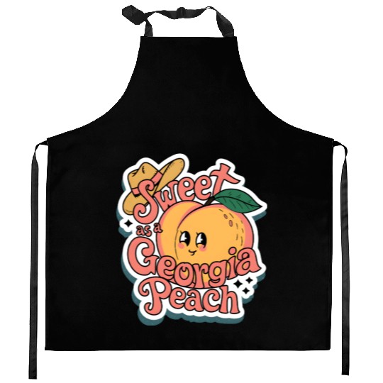 Sweet as a Georgia Peach Sticker.t-shits Kitchen Aprons