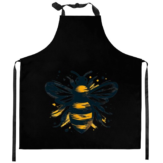 Honey Bee Insect Art 1 Kitchen Aprons