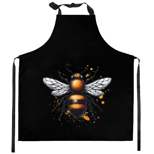Honey Bee Insect Art Kitchen Aprons