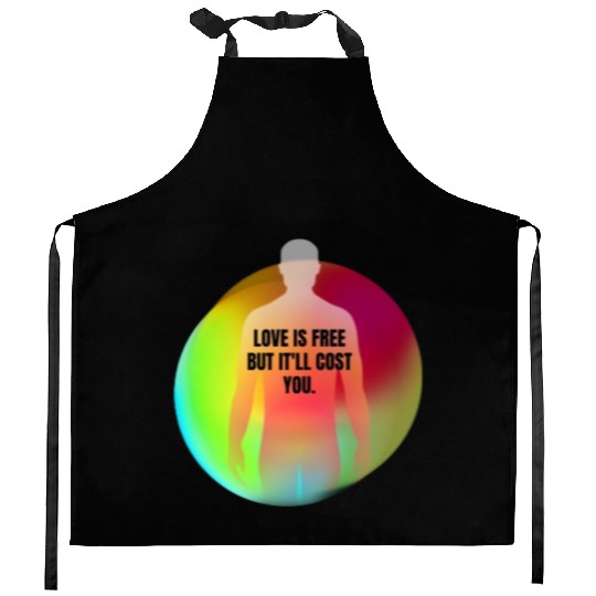Black Neon Green Red Spiritual Chakra Kitchen Aprons