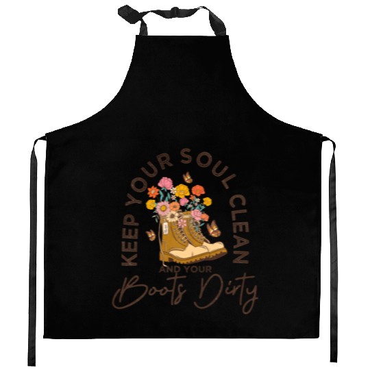 Vintage Hibiscus Kitchen Aprons