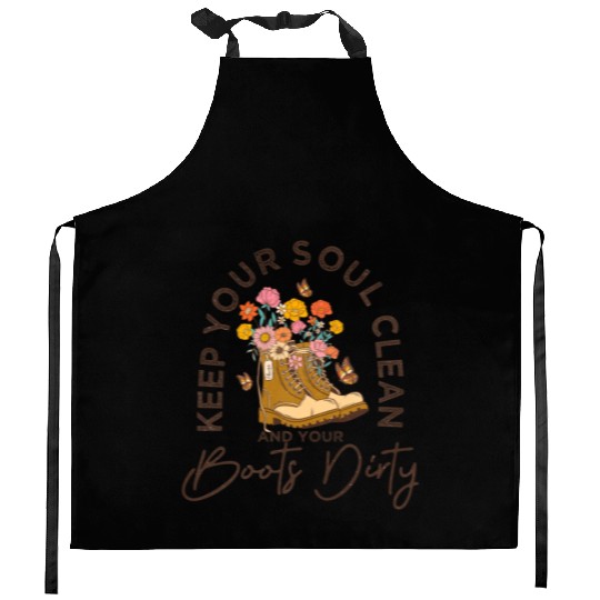 Vintage Hibiscus Kitchen Aprons