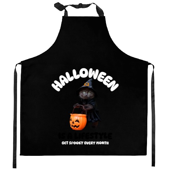Halloween Is A Lifestyle Funny Gift Kitchen Aprons