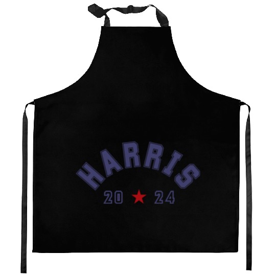 Kamala Harris 2024 Athletic Typography Kitchen Aprons