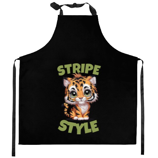 Cute Tiger Stripe Style Kitchen Aprons