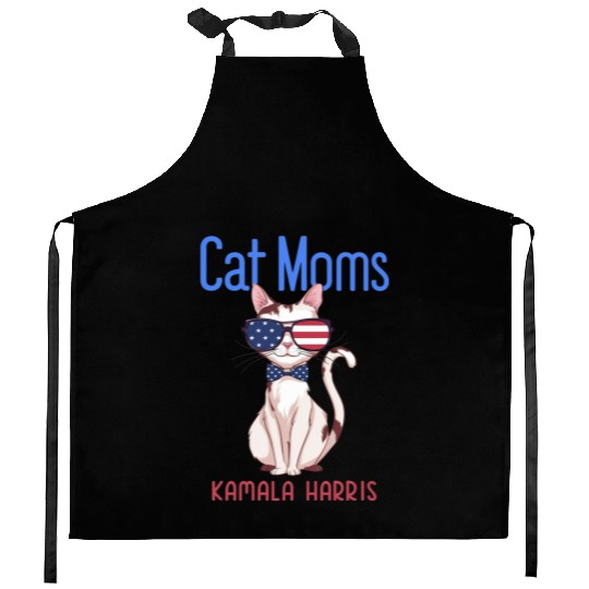 Cat Mom for Kamala Harris | 2024 Kitchen Aprons