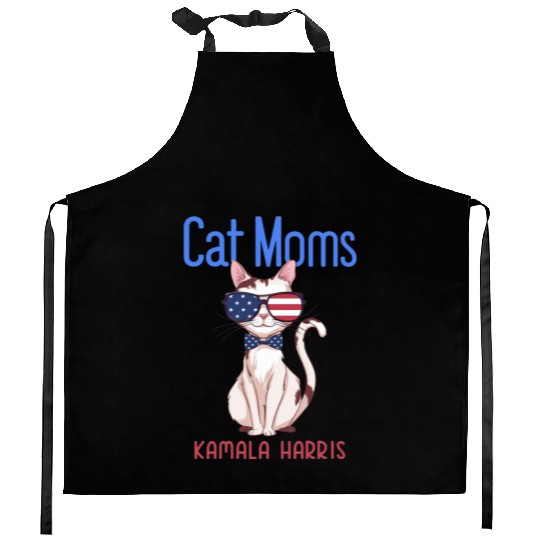 Cat Mom for Kamala Harris | 2024 Kitchen Aprons