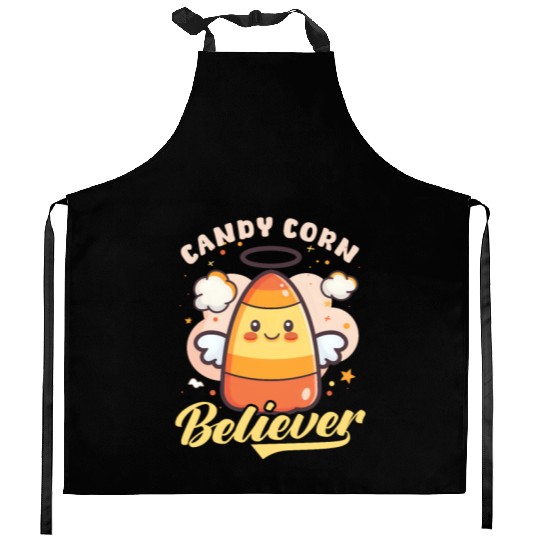 Candy Corn Candy Corn Believer Kitchen Aprons