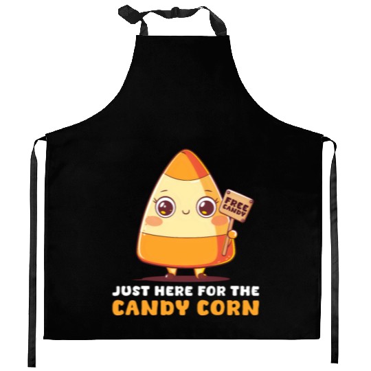 Candy Corn Just Here For The Candy Corn Kitchen Aprons