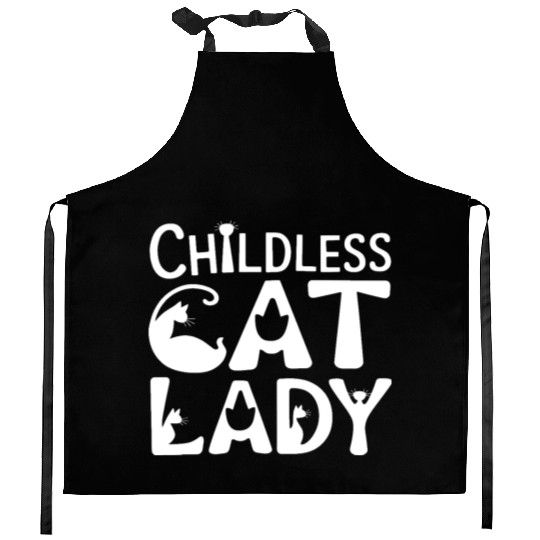 Childless Cat lady Kamala Harris Kitchen Aprons
