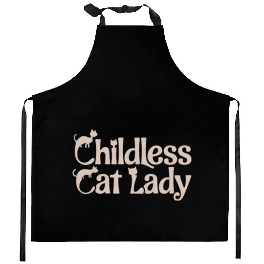 Childless Cat lady Kamala Harris Kitchen Aprons