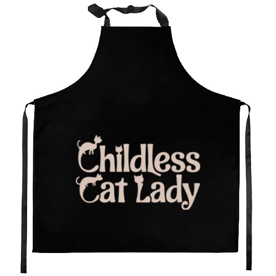 Childless Cat lady Kamala Harris Kitchen Aprons