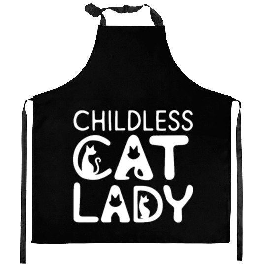 Childless Cat lady Kamala Harris Kitchen Aprons