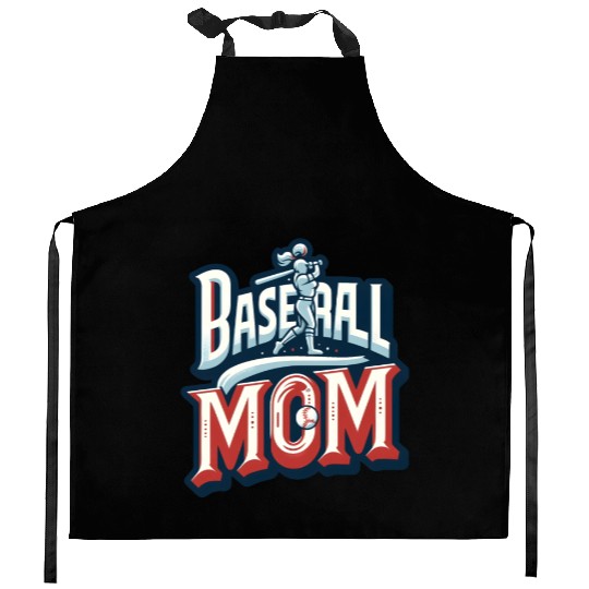 Proud Baseball Mom: Swinging for the Fences.t-shir Kitchen Aprons