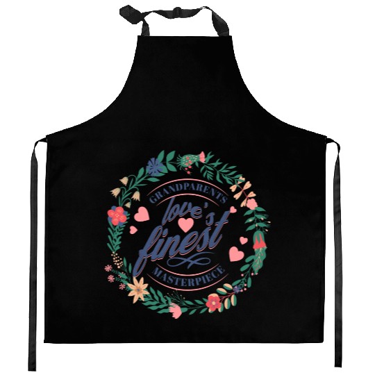 Happy Grandparents day Kitchen Aprons