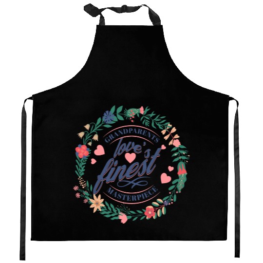 Happy Grandparents day Kitchen Aprons