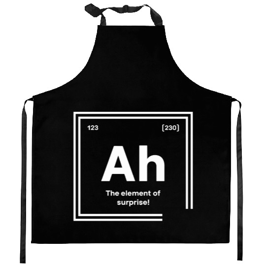 The Element of Surprise - Clever Chemistry Design Kitchen Aprons