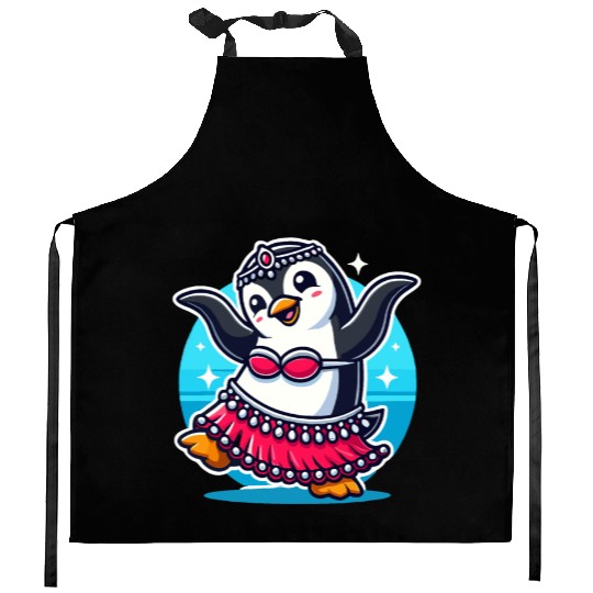 Tribal Fusion Rhythmic Dance Art For Belly Dance Kitchen Aprons