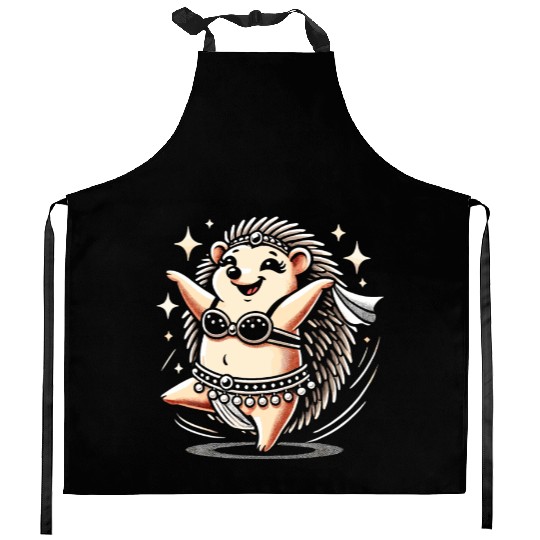 Tribal Fusion Rhythmic Dance Art For Belly Dance Kitchen Aprons