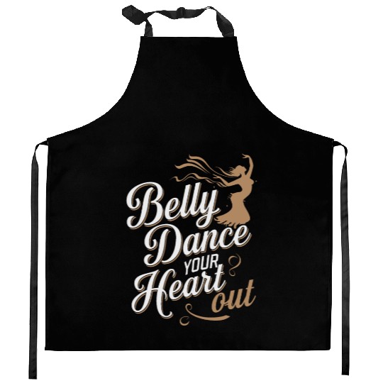 Tribal Fusion Rhythmic Dance Art For Belly Dance Kitchen Aprons