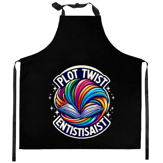 Plot Twist Enthusiast ,Creative Writing Wear Kitchen Aprons