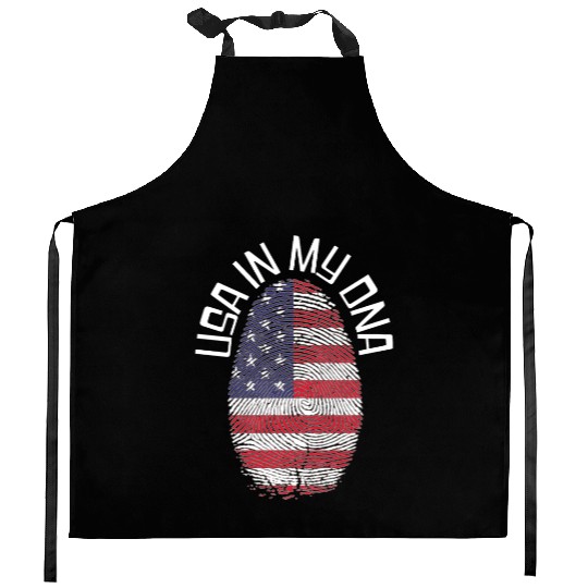 USA in my DNA - Love America Kitchen Aprons