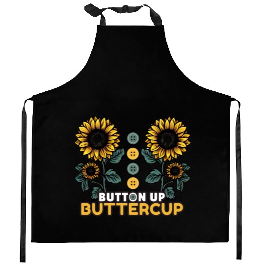 Button Up Buttercup Kitchen Aprons
