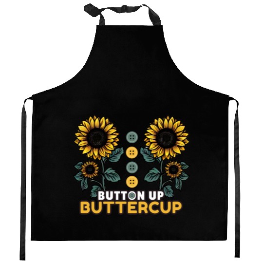 Button Up Buttercup Kitchen Aprons