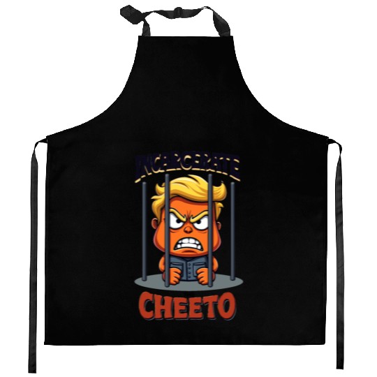 Incarcerate Cheeto Anti-Trump Political Satire Kitchen Aprons